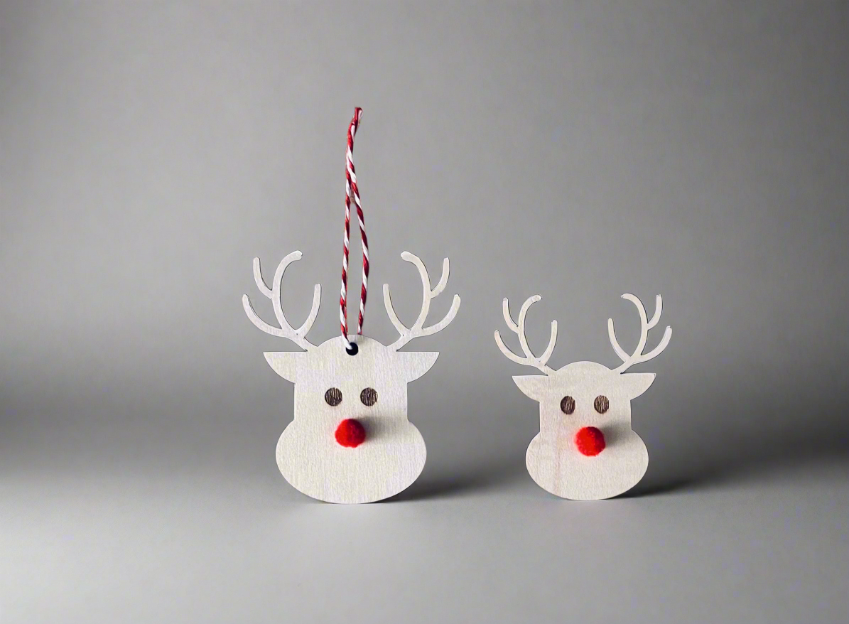 Reindeer Gift Tag | Wooden | Rudolf | Christmas Gift Tag | Laser Cut