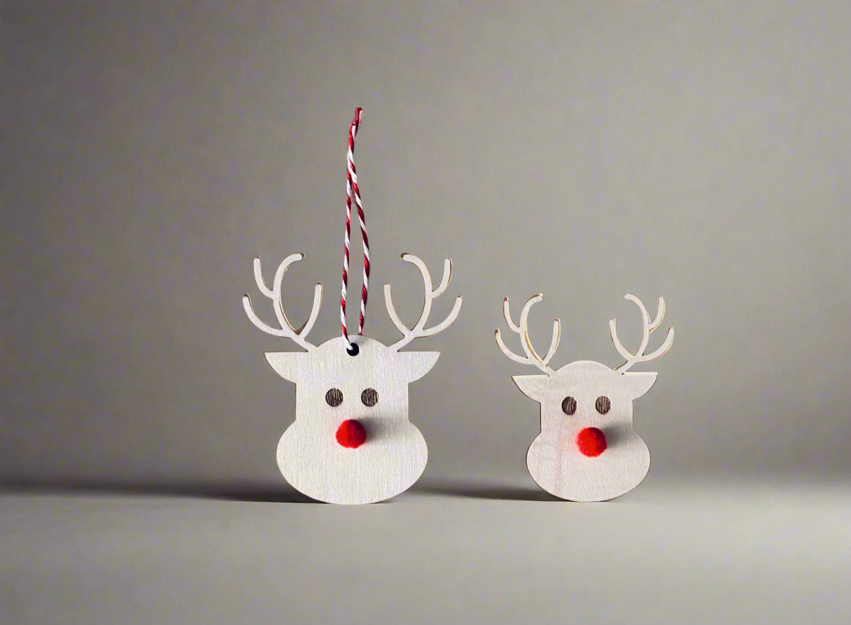 Reindeer Gift Tag | Wooden | Rudolf | Christmas Gift Tag | Laser Cut