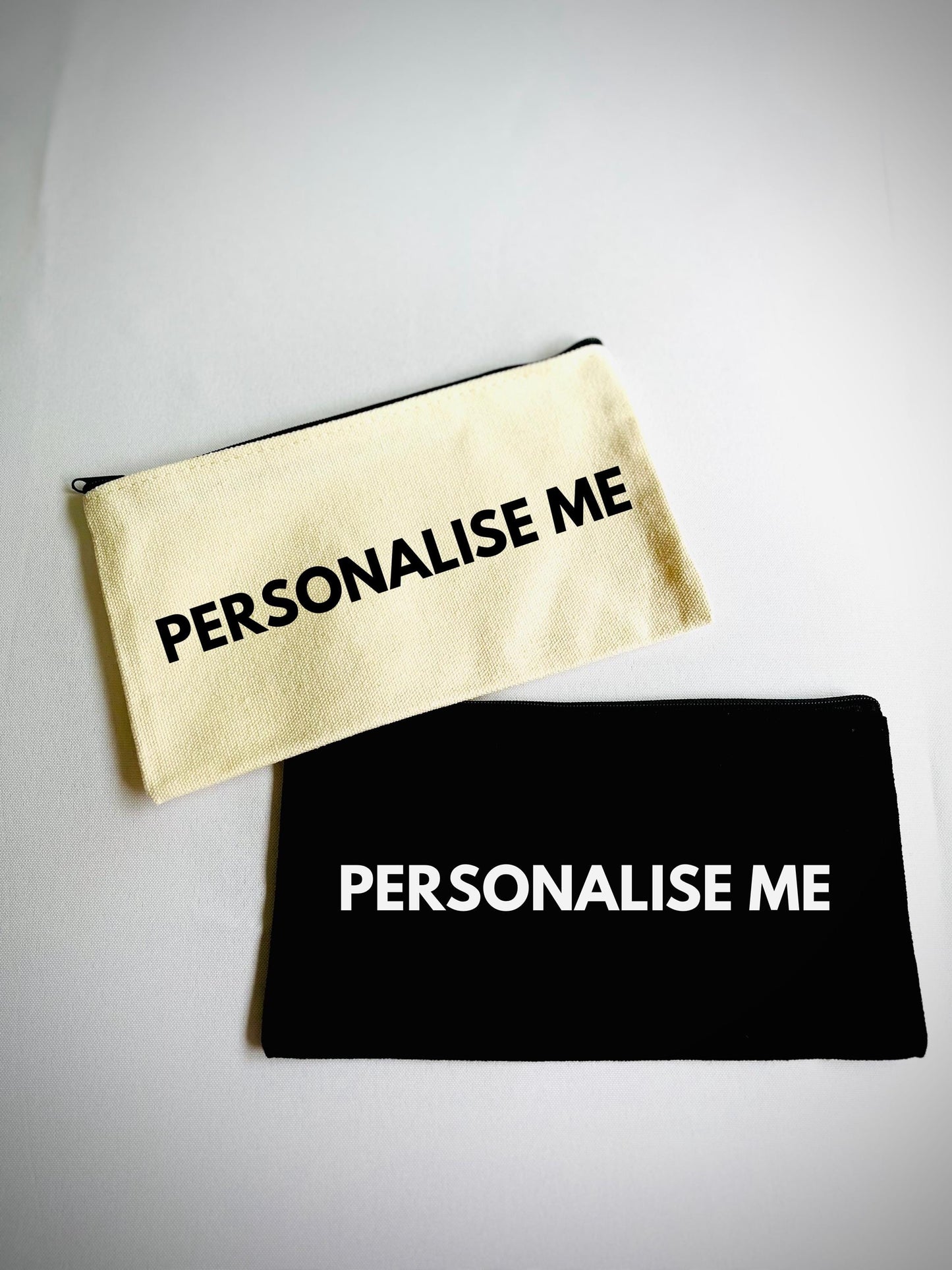Personalised Canvas Bag | Pencil Case | Make Up Bag | Essentials Bag