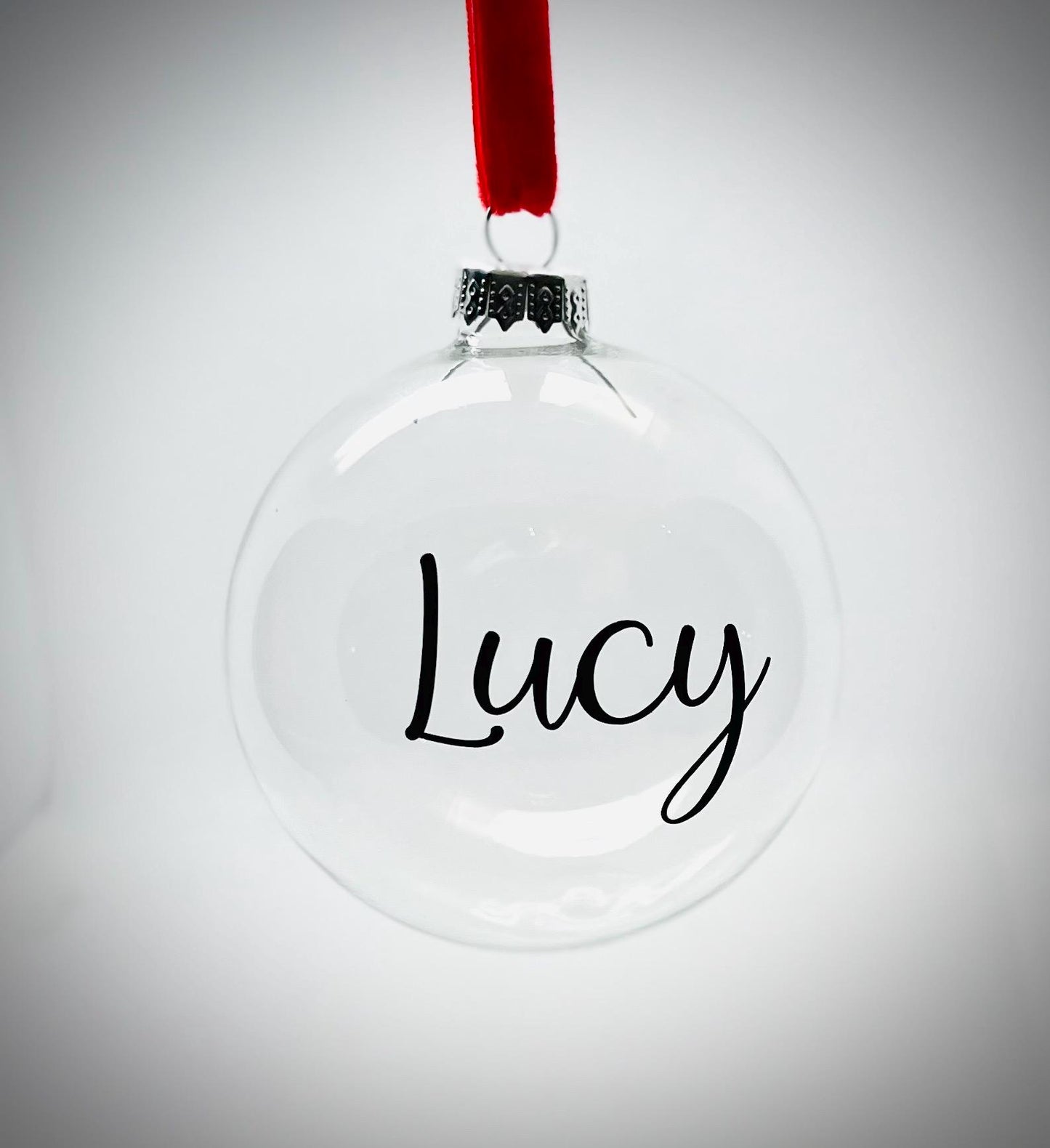 Personalised Glass Bauble | | 8cm | Tree Decoration | Keepsake
