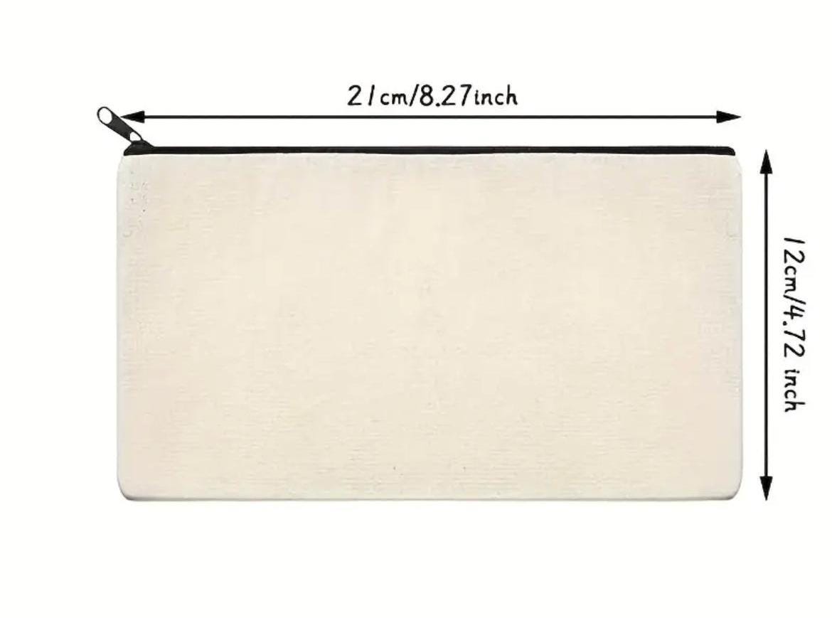 Personalised Canvas Bag | Pencil Case | Make Up Bag | Essentials Bag