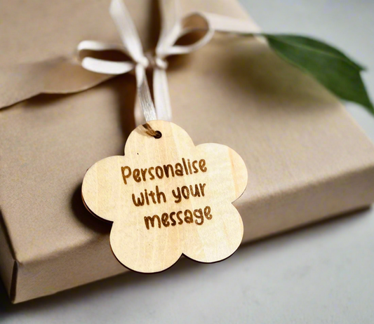 Personalised Gift Tag | Heart | Flower | Star | Place Setting | Wood | Laser Cut