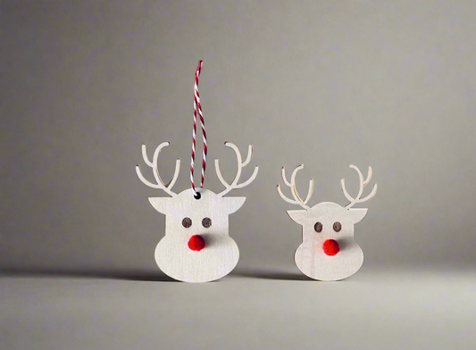 Reindeer Gift Tag | Wooden | Rudolf | Christmas Gift Tag | Laser Cut
