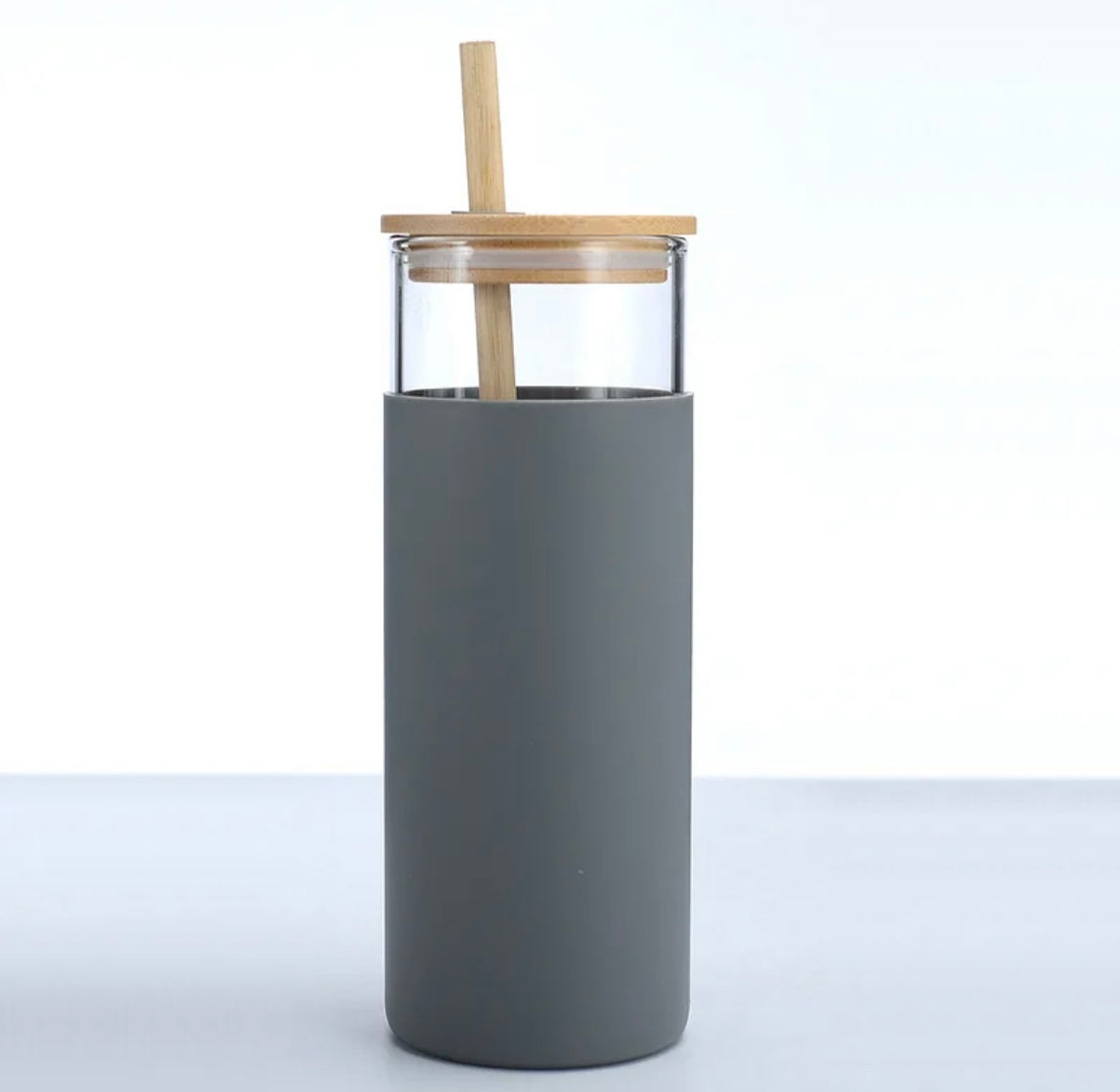 Drinks Cup | Bamboo & Glass Tumbler | Bamboo lid and straw | Silicone | Eco friendly Reusable | Water bottle | personalised
