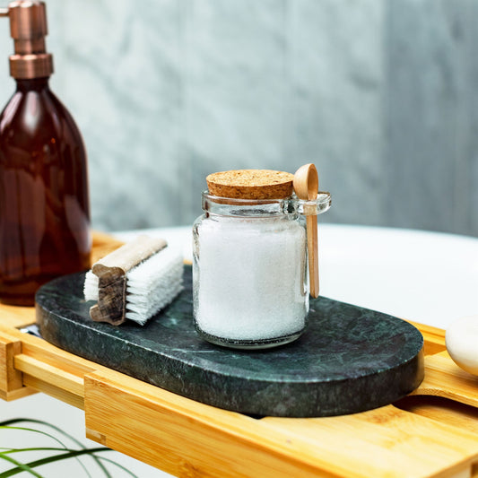 Small jar with Cork lid & Spoon
