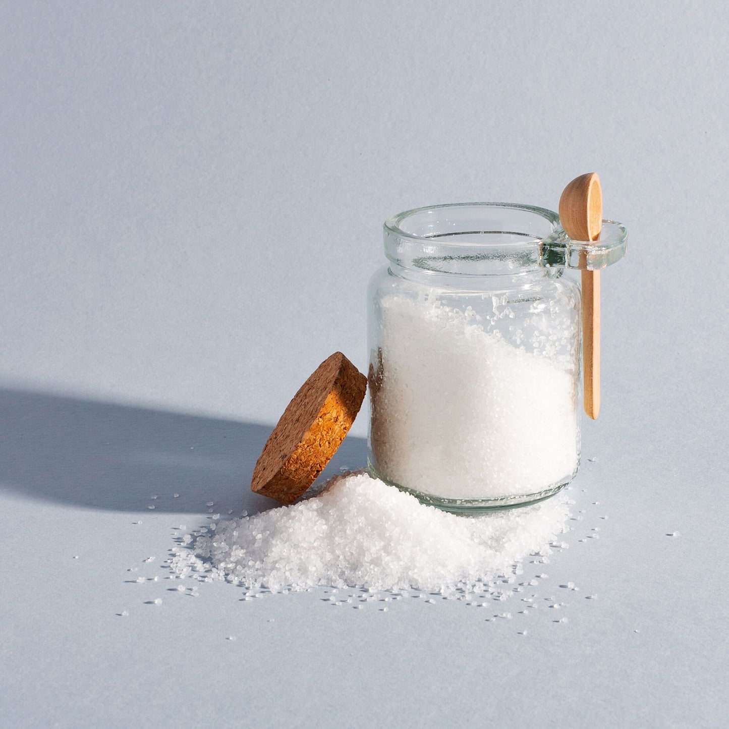 Small jar with Cork lid & Spoon