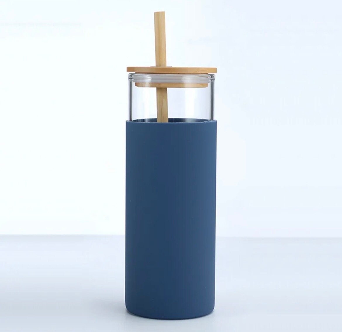 Drinks Cup | Bamboo & Glass Tumbler | Bamboo lid and straw | Silicone | Eco friendly Reusable | Water bottle | personalised